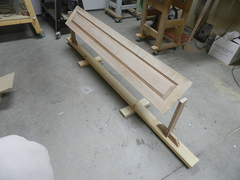 Bookcase build photo 3076 - finishing stand