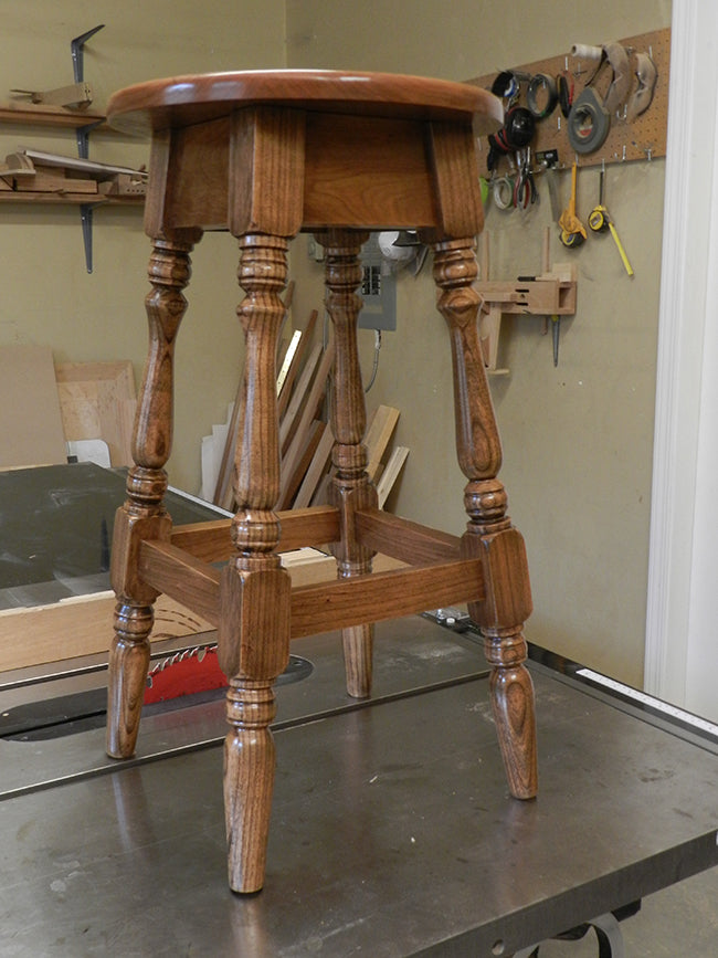 Finished counter stool