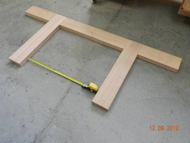 Building the workbench lower longitudinal rails
