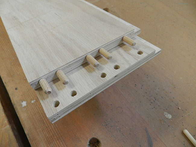 TV-stand-drawer-end-side-work-pieces-dowel-joint-detail