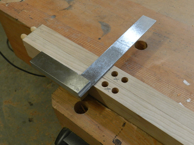 TV-stand-drawer-section-posts-to-intermediate-rail-dowel-joint-location-marks