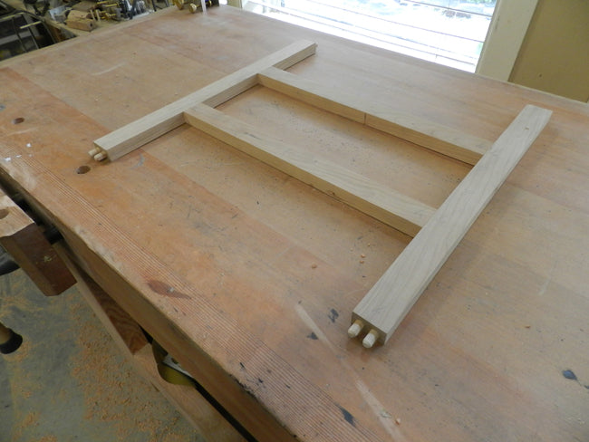 TV-stand-rear-drawer-section-framework-dry-fitted