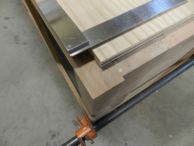 TV-stand-shelf-laid-out-over-framework-to-mark-recess-cuts