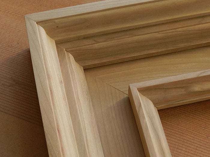 Mirror routed rails assembled