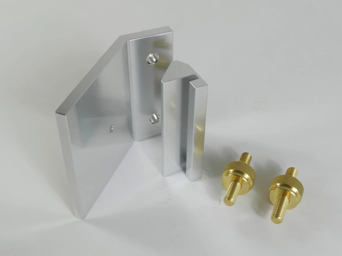 Dowelmax 45 degree miter accessory with clamp adapter and two spare brass studs